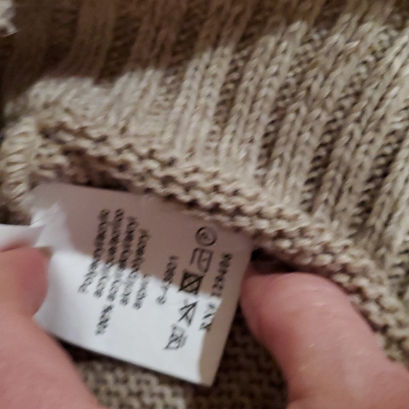 Cable Knot Turtle Neck Dress Taupe - Picture 4 of 5